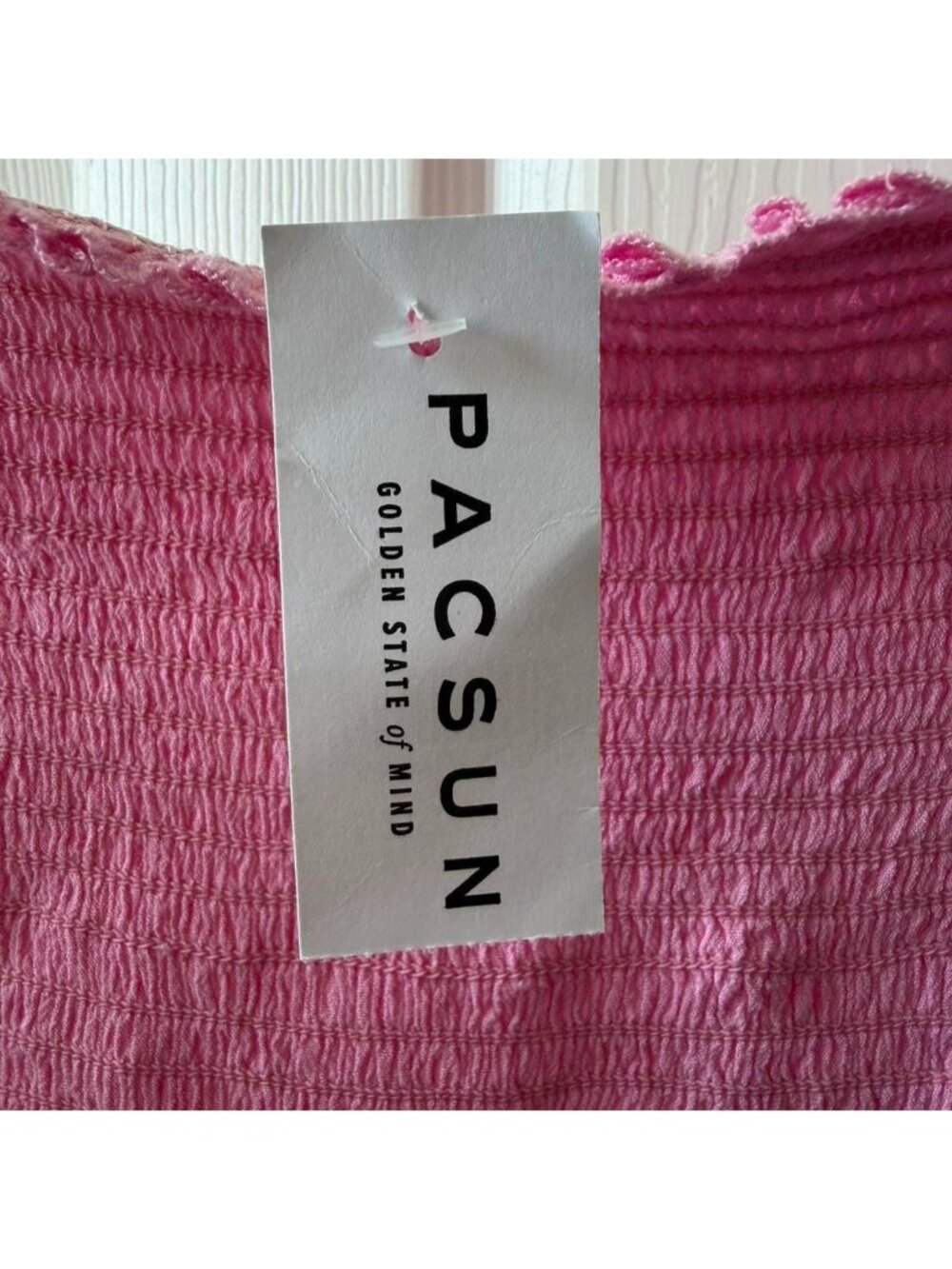 NWT PacSun Pink Off The Shoulder Top - Picture 3 of 5